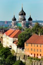 Alexander Nevsky Cathedral on Toompea Hill in Tallinn Old Town, Estonia. Royalty Free Stock Photo