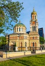 Alexander Nevsky Eastern Orthodox cathedral at Kilinskiego street in historic industrial city center of Lodz old town in Poland