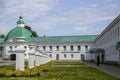 ALEXANDER SVIR MONASTERY, RUSSIA - JUNE 19, 2023: Courtyard of the monastery