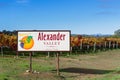 Alexander Valley welcome sign