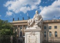 Alexander von Humboldt statue in front of Humboldt University - Berlin, Germany Royalty Free Stock Photo