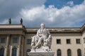 Alexander von Humboldt statue at Humboldt University in Berlin Royalty Free Stock Photo