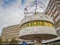 Alexanderplatz and World Time Clock in Berlin Royalty Free Stock Photo