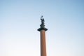 Alexanders column on Dvortsovaya Square Palace Square in Saint-Petersburg, Russia. Royalty Free Stock Photo