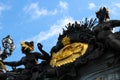 Alexandr 3 bridge (Pont Alexandre-III). Paris, France Royalty Free Stock Photo