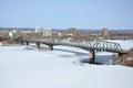 Alexandra Bridge winter view, Ottawa