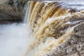 Alexandra Falls tumble 32 meters over the Hay River, Twin Falls Gorge Territorial Park Northwest territories, Canada Royalty Free Stock Photo