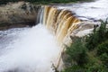 Alexandra Falls tumble 32 meters over the Hay River, Twin Falls Gorge Territorial Park Northwest territories, Canada. Long exposur Royalty Free Stock Photo