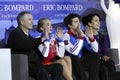 Alexandra STEPANOVA / Ivan BUKIN with coaches