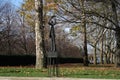 Alexandre Gustave Eiffel statue at Liberty Island,