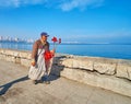 The elderly vendor in Alexandria, Egypt