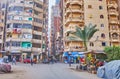 Densely populated districts of Alexandria, Egypt Royalty Free Stock Photo