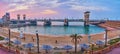 Panorama of Stanley neighborhood, Alexandria, Egypt Royalty Free Stock Photo