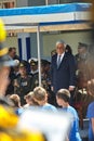 ALEXANDROUPOLI, GREECE-MAY 14, 2018:Greek President Prokopis Pavlopoulos. Selebration Of Alexandroupoli Independence Day Parade.