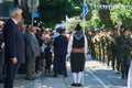 ALEXANDROUPOLI, GREECE-MAY 14, 2018:Greek President Prokopis Pavlopoulos. Selebration Of Alexandroupoli Independence Day Parade.