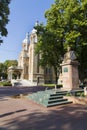 Alexandru Ioan Cuza statue and St. Gheorghe church