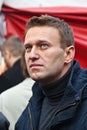 Alexey Navalny. Demonstration in Russia. Miting on the day of national unity in the Moscow