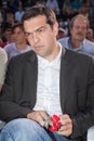 Alexis Tsipras is a Greek left-wing politician, head of the SYRIZA parliamentary group