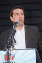 Alexis Tsipras is a Greek left-wing politician, head of the SYRIZA parliamentary group