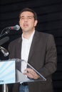 Alexis Tsipras is a Greek left-wing politician, head of the SYRIZA parliamentary group