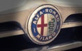 Alfa Romeo classic logo Badge closeup