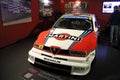 Alfa Romeo 155 DTM historic car on display in the Automobile Museum of Turin (Italy) intitolato a Gianni Agnelli. Royalty Free Stock Photo