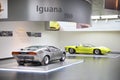 Alfa Romeo Iguana and 33/2 Coupe Speciale models on display at The Historical Museum Alfa Romeo Royalty Free Stock Photo