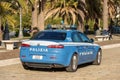 Alfa Romeo 159 JTDM - Italian police car in La Spezia Royalty Free Stock Photo