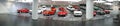Alfa Romeo Museum - panorama picture of historical cars