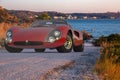 Alfa Romeo 33 Stradale on a picturesque road