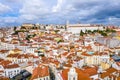 Alfama hill in Lisbon from above