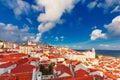 Alfama at night, Lisbon, Portugal Royalty Free Stock Photo