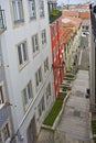 Stairs at Alfama district, Lisbon, Portugal