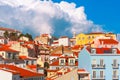 Alfama on a sunny afternoon, Lisbon, Portugal Royalty Free Stock Photo