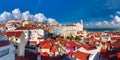 Alfama on a sunny afternoon, Lisbon, Portugal Royalty Free Stock Photo