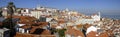 Alfama urban district panorama of Lisbon.