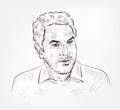 Alfonso Cuaron vector sketch portrait illustration