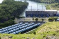 Powerhouse of Magat River hydro electric dam in mountainous Ifugao Royalty Free Stock Photo