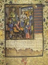 Alfonso XI of Castile dictating laws or iussio real