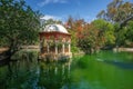 Alfonso XII Pavilion at Birds Island (Isleta de los Pajaros) at Maria Luisa Park - Seville, Andalusia, Spain Royalty Free Stock Photo