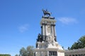 Alfonso XII statue El Retiro park garden Madrid Spain Royalty Free Stock Photo