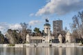 Alfonso XII statue on Retiro Park in Madrid Royalty Free Stock Photo