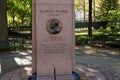 Alfred Nobel Memorial in NYC Royalty Free Stock Photo