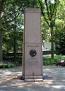 Alfred Nobel monument in Theodore Roosevelt Park, at the Museum of Natural History, New York, NY