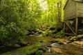 Alfred Reagan Tub Mill near Gatlinburg in the Great Smoky Mountains National Park Royalty Free Stock Photo