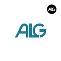 ALG Logo Letter Monogram Design Initials Royalty Free Stock Photo