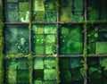 Algae biofuel farm, growing algae in huge outdoor ponds, demonstrates the potential of algae-based biofuels as a renewable