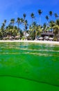 Algae bloom in the ocean Royalty Free Stock Photo