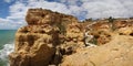 Algar Seco stairs at Algarve Royalty Free Stock Photo