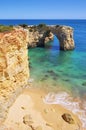 Algarve beach Albandeira Royalty Free Stock Photo